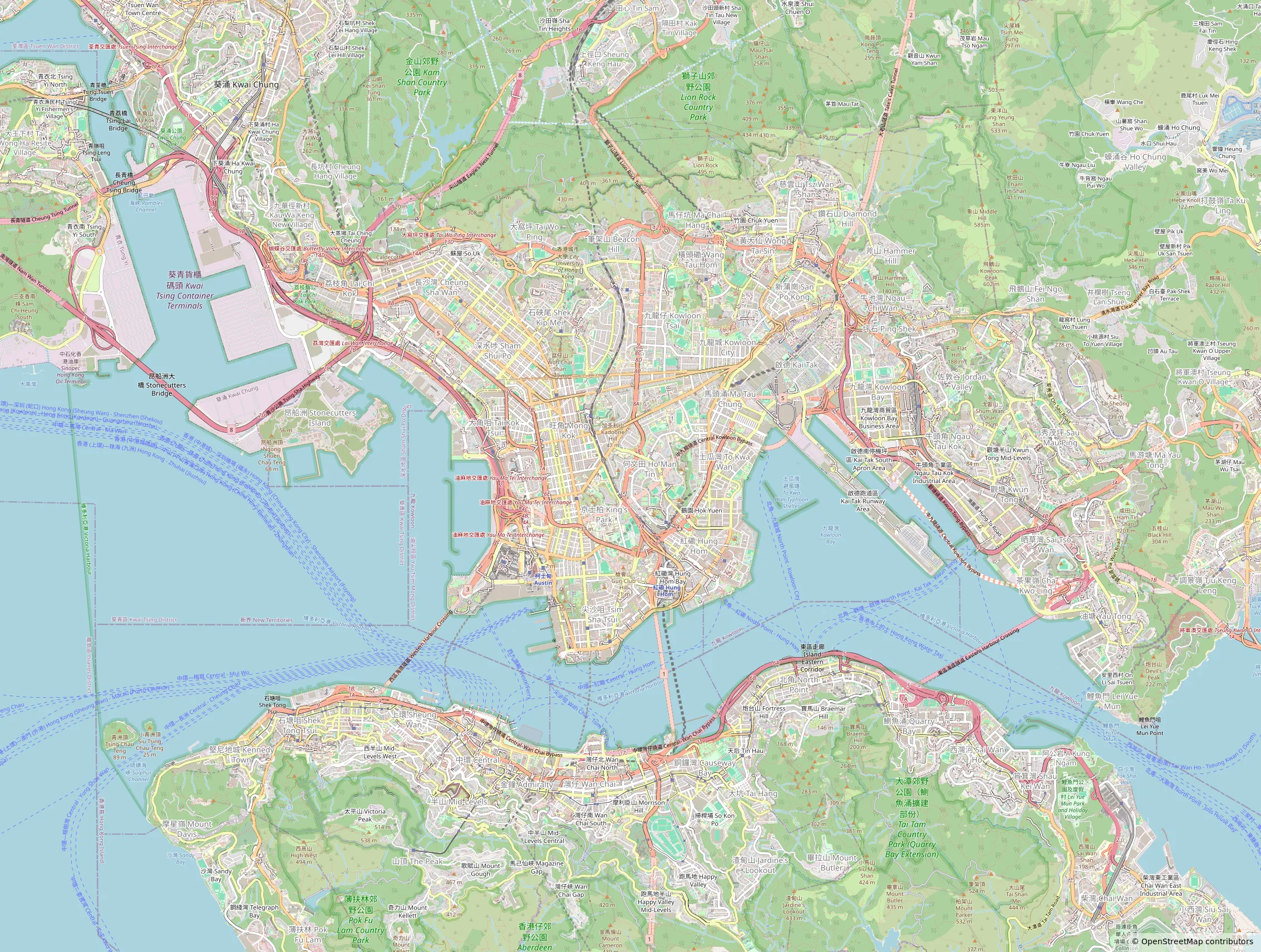 Hong Kong Christmas Markets 2026: 4 Places and Date-Checking Tips Geographic street map covering the article neighbourhoods